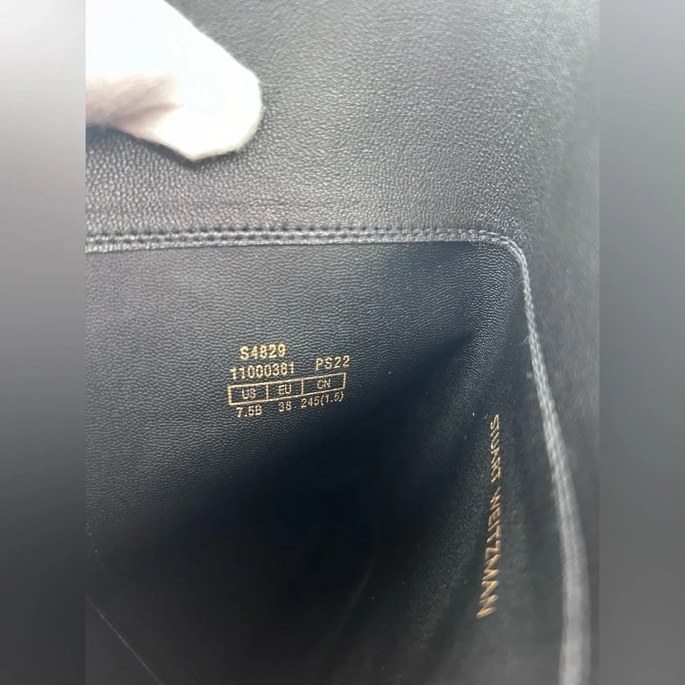 New $950 STUART WEITZMAN 5050 BOOT STRETCH LEATHER OVER THE KNEE BLACK 7.5 S4829 - Picture 15 of 16